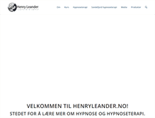 Tablet Screenshot of henryleander.no